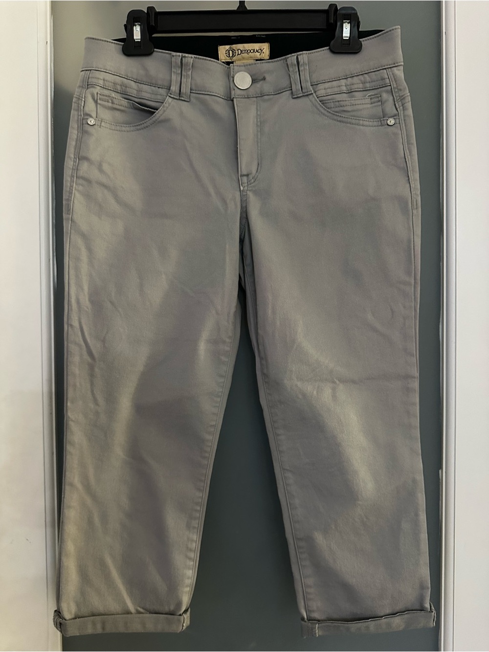 Democracy grey cropped jeans w AB Technology